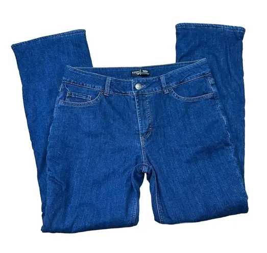 Riders By Lee Mid Rise Boot Cut Fleece Lined Dark Wash Jeans Size 14