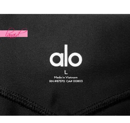 Alo Yoga Alo High-Waist Airlift Elongated Leggings Black Hi-Rise Tights Pant V-Back Align