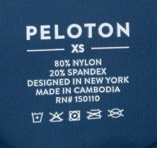 Peloton Peleton Move Mission Seam Leggings Blue Womens Size XS