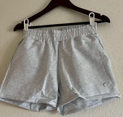 Zyia NWT Light Gray Heather Knockout Shorts Size Medium
