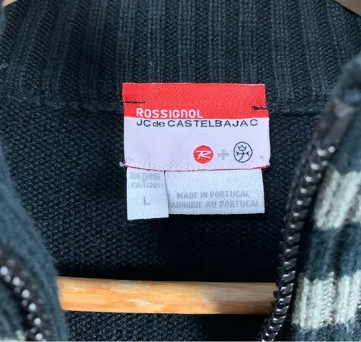 Rossignol JC de Castelbajac Zip Up Knit Patches Sweater Size L