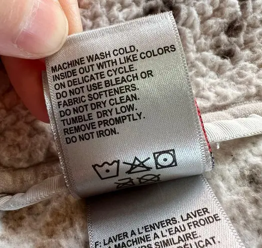 Avalanche Womens Full Zip Sherpa Fleece Jacket Sweatshirt Aztec Print Medium