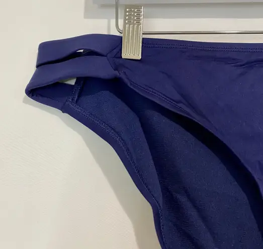 Kona Sol Women’s Medium Coverage Hipster Bikini Swim Bottom Blue Size Large NWT