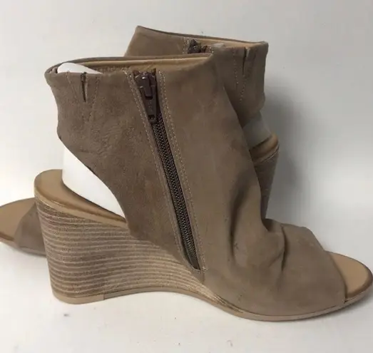 Bueno Suede Open Toe Booties