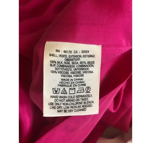 Moulinette Soeurs Chania Dress Size 6 Silk Berry Pink Grecian FLAWED NEW TAGS
