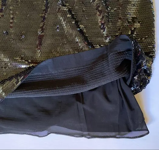 Stella McCartney black sequined long-sleeve fully-lined form-fitting dress