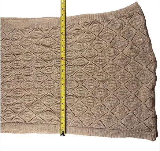 Circle Infinity Women’s Scarf Pink Chevron Knit Winter Layering Cozycore Hygge Size OS