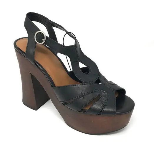 ZARA  Platform Sandals Black Size 40