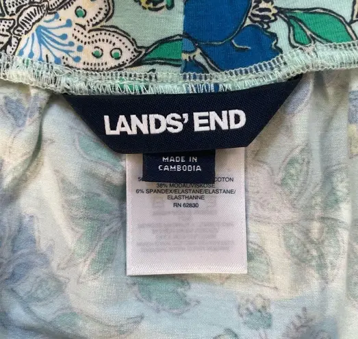 Lands'End LAND’S END floral, tiered maxi skirt, plus size L (14-16)