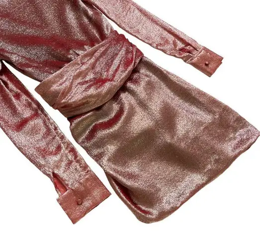 Redemption for FWRD Long Sleeve Dress in Red Red Size XS