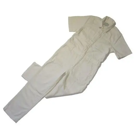 Everlane NWT  The Supersoft Jean Coverall in Seeded Ecru Denim Cotton Jumpsuit 6 thumbnail 1