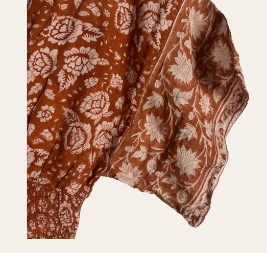 Cleobella Printed Jess Wide Leg V-Neck Short Sleeve Jumpsuit Size XS