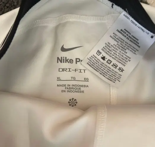 Nike White Pro Spandex Shorts