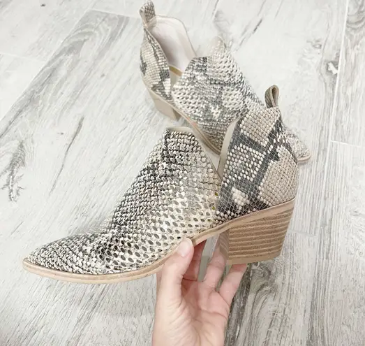 DV by Dolce Vit Sher Perforated Snakeskin Booties