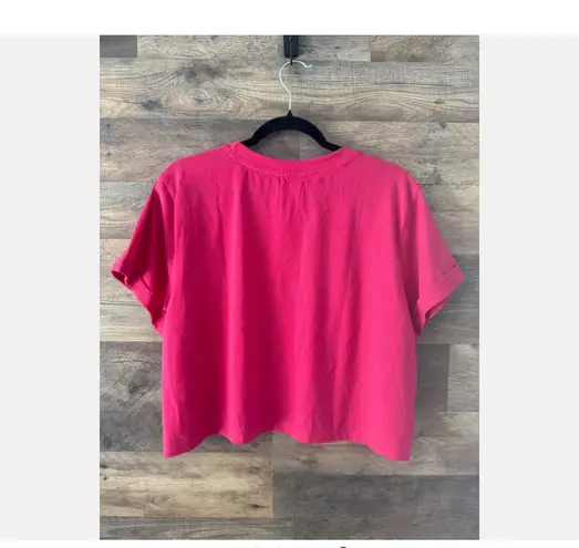 Recycled Threads NWT Sz XL Cropped Tee Libra Horoscope Design