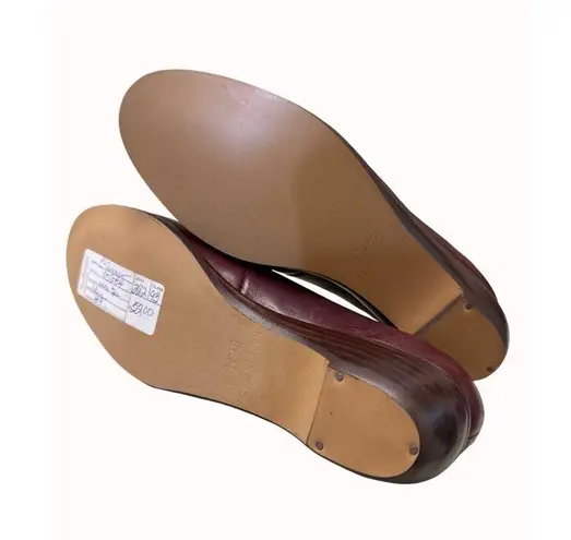 Etienne Aigner women’s red wine penny loafer shoes size 5.5M SKU 5040