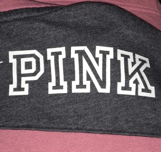 PINK - Victoria's Secret VS Pink Perfect Quarter Zip Pullover Top Shirt