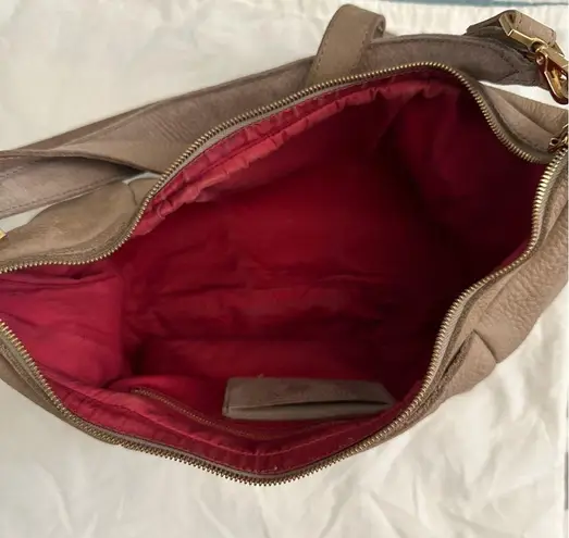 Hammitt Morgan Purse Grey Natural Gold Pewter Neutral Convertible