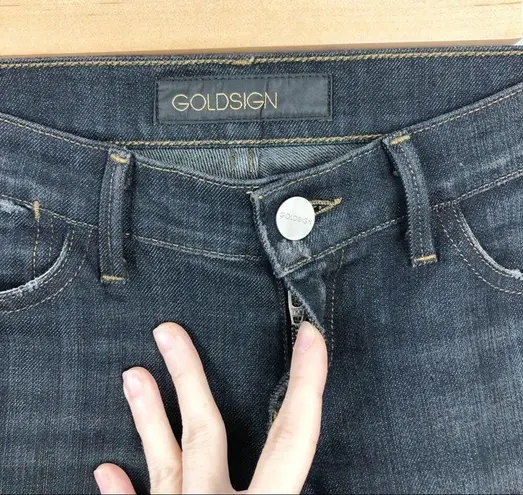 Goldsign 'Envy' Straight Leg Stretch Jeans Size 26 Gray