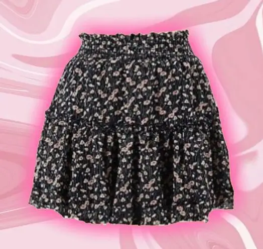 Pink Lily  floral skirt