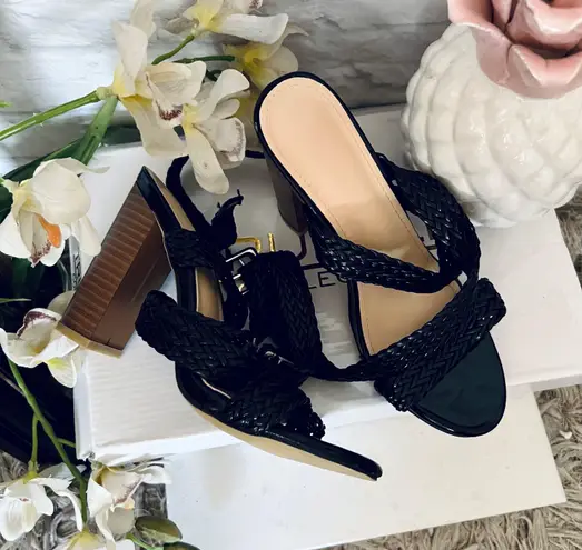 Boutique Braided Wrap Heels