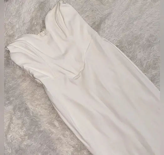 House Of CB NWOT Tamara Ivory Strapless Corset Maxi Dress sz XL