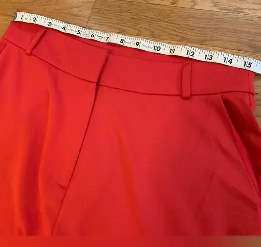 High waist satin pants in red size L Size L