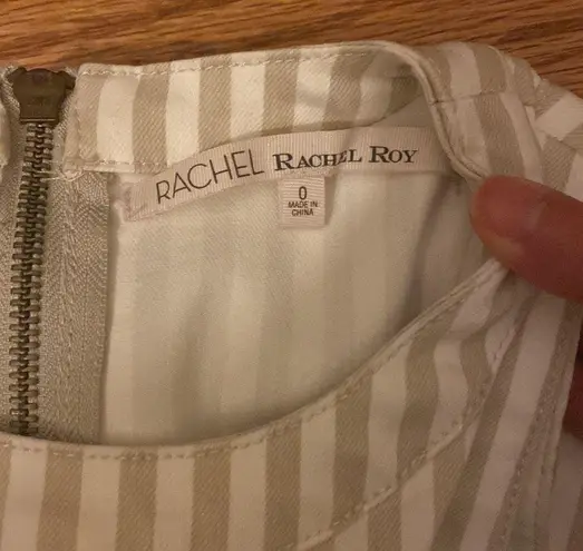 Rachel Roy RACHEL Striped Side-Cutout Jumpsuit. Size 0