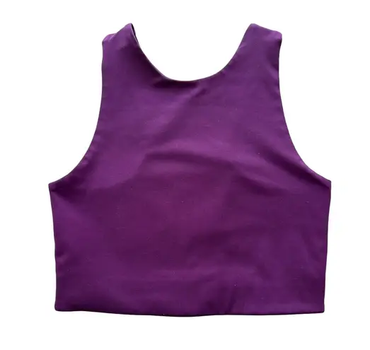 Girlfriend Collective Dylan Tank Bra in Burgundy Purple Size XS X-Small