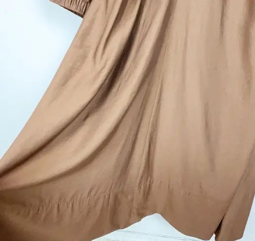 NWT Mon Renn Revive Midi Dress in Chocolate Brown Size Small