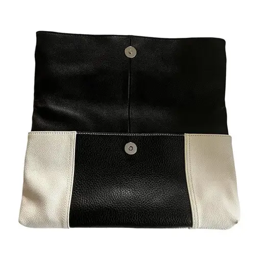 Clarks’s Leather Black and White Clutch Bag NWOT
