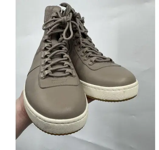 Vince  Rowan Toe Padded Lace Up Platform Shoe Women 6.5 Tan High Top Sneaker - Image 6