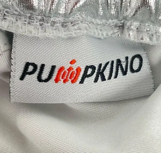 Pumpkino Metallic Disco Shorts Metallic Silver Size Medium