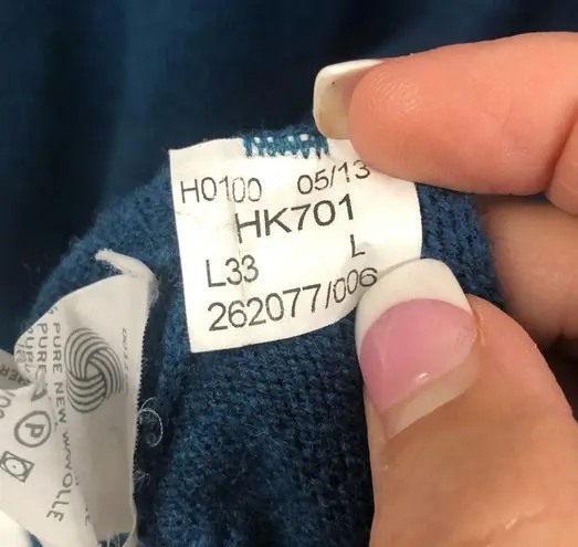 Hawick Knitwear Scotland Vintage Lambswool Sweater Size L