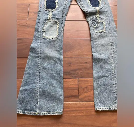 True Religion  Berkeley Patchwork Flare Jeans Size 24 - Image 4