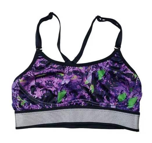 Haby Strappy Crop Sports Bra Womens Small Geometric Activewear Made in Colombia