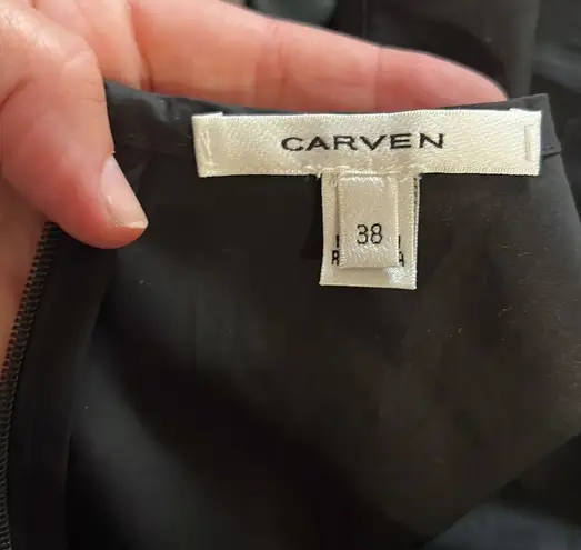 Carven Dress with Lattice Overlay Size 6
