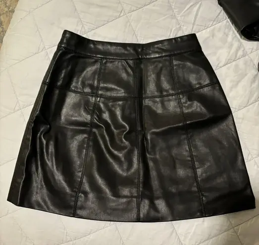 Free People FP Leather Skirt 