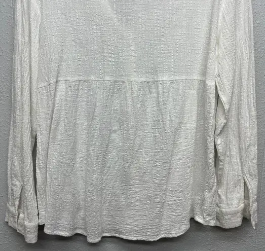 Womens Beach Coastal Vacation Capsule Classic Timeless Workwear Top Size Medium