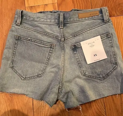 Cello High Waisted Denim Shorts