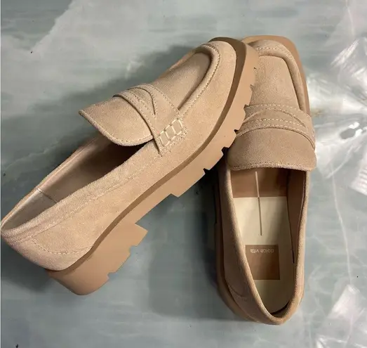 Dolce Vita Womenโs Elias Suede Lug Loafer ~ Size 7.5 ๐๐ Tan
