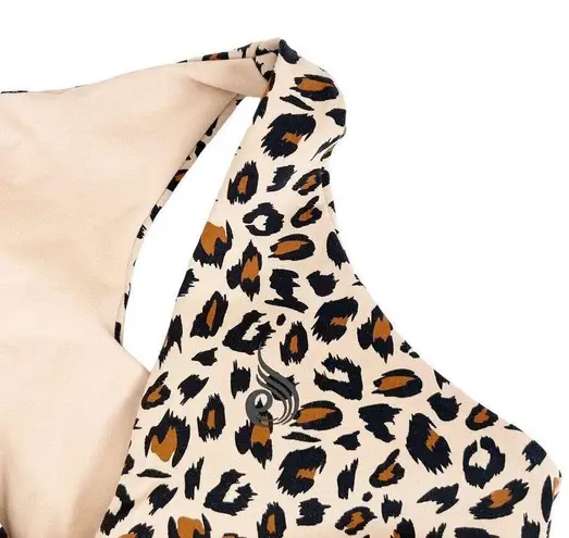 Ryderwear Strong Feminine Leopard Cheetah Sports Bra Sz S