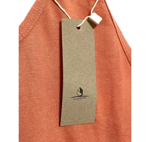 icyzone Racerback Tank Top Womens L Yoga Gym Running Athleisure Boho Sporty NWT