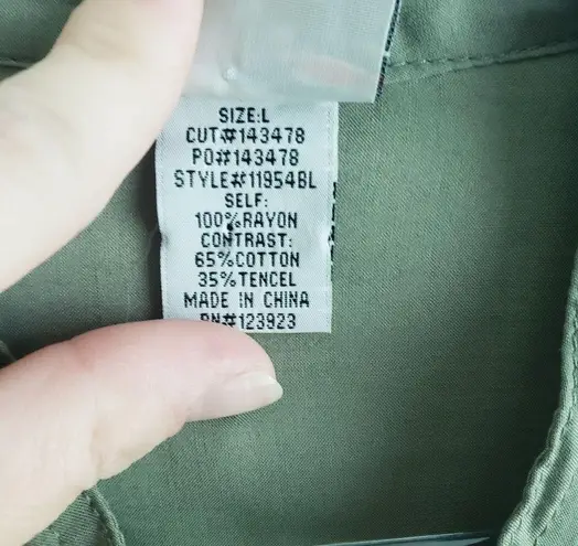 XCVI Mind Set By Zipper Blouse With Pockets