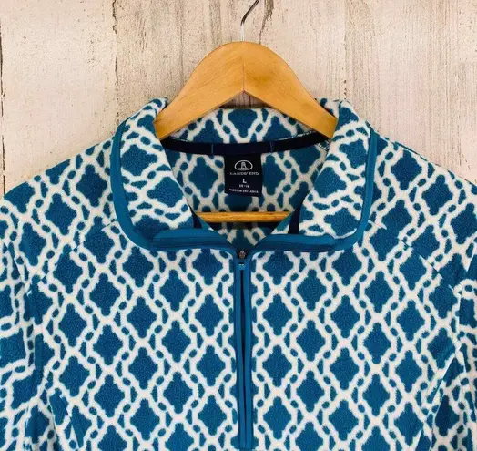 Lands End Pullover Fleece Sweatshirt Large 14