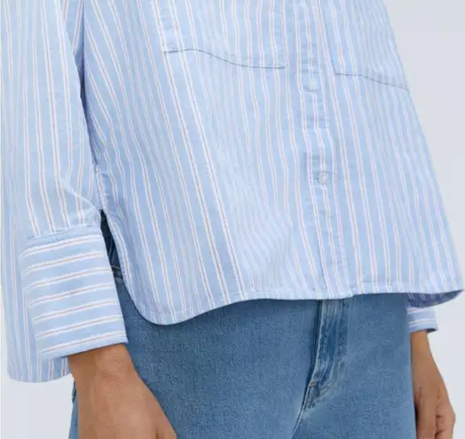 Everlane  The Boxy Oxford striped size medium