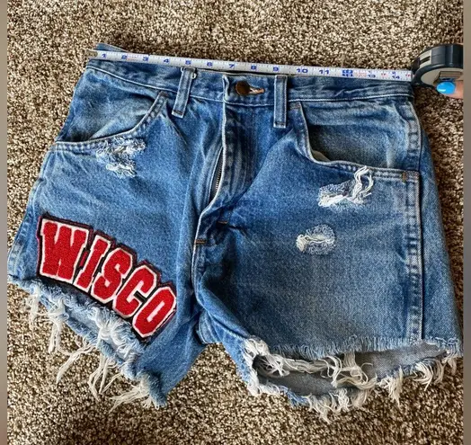 Custom Made Wisconsin Badgers Jean Shorts