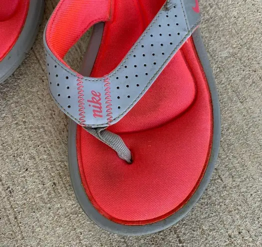 Nike  Peach Comfort Flip Flops, Size W7