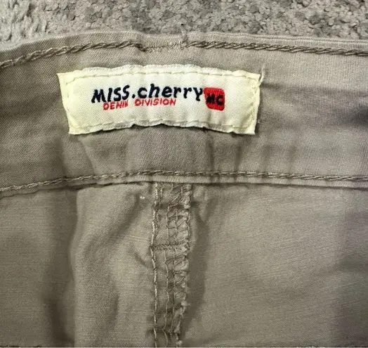 Miss Cherry Crop Capri Gray Pants EU 36 Size undefined