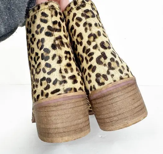 Coconuts by Matisse  Rapido Leopard Print Fur Leather Booties Size 8